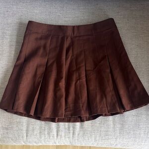 H&M Chocolate Brown Skater Skirt
